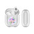 Monika Strigel Rainbow Watercolor Elephant Pink Clear Hard Crystal Cover for Apple AirPods 1 1st Gen / 2 2nd Gen Charging Case