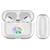 Monika Strigel Rainbow Watercolor Elephant Rainbow Clear Hard Crystal Cover for Apple AirPods Pro Charging Case