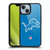 NFL Detroit Lions Logo Plain Gel Armour Case For Apple iPhone 14