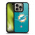NFL Miami Dolphins Logo Plain Gel Armour Case For Apple iPhone 16 Pro