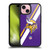 NFL Minnesota Vikings Logo Stripes Gel Armour Case For Apple iPhone 15
