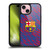 FC Barcelona Crest Patterns Glitch Gel Armour Case For Apple iPhone 15