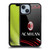 AC Milan Crest Patterns Curved Gel Armour Case For Apple iPhone 14