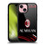 AC Milan Crest Patterns Curved Gel Armour Case For Apple iPhone 15