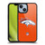 NFL Denver Broncos Logo Plain Gel Armour Case For Apple iPhone 14