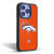 NFL Denver Broncos Logo Plain Gel Armour Case For Apple iPhone 14