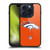 NFL Denver Broncos Logo Plain Gel Armour Case For Apple iPhone 15 Pro