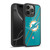 NFL Miami Dolphins Logo Stripes Gel Armour Case For Apple iPhone 16 Pro