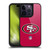 NFL San Francisco 49Ers Logo Plain Gel Armour Case For Apple iPhone 14 Pro