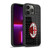 AC Milan Crest Patterns Red And Grey Gel Armour Case For Apple iPhone 13 Pro