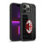 AC Milan Crest Patterns Red And Grey Gel Armour Case For Apple iPhone 14 Pro