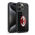 AC Milan Crest Patterns Red And Grey Gel Armour Case For Apple iPhone 15 Pro
