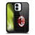 AC Milan Crest Patterns Red And Grey Gel Armour Case For Apple iPhone 16