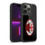 AC Milan Crest Full Colour Black Gel Armour Case For Apple iPhone 14 Pro