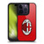 AC Milan Crest Full Colour Red Gel Armour Case For Apple iPhone 14 Pro