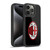 AC Milan Crest Full Colour Black Gel Armour Case For Apple iPhone 15 Pro
