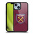 West Ham United FC Crest Gradient Gel Armour Case For Apple iPhone 14