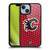 NHL Calgary Flames Net Pattern Gel Armour Case For Apple iPhone 14