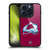 NHL Colorado Avalanche Plain Gel Armour Case For Apple iPhone 15 Pro