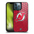 NHL New Jersey Devils Net Pattern Gel Armour Case For Apple iPhone 13 Pro Max