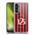 AC Milan 125th Anniversary Red And Black Stripes Soft Gel Case for Samsung Galaxy S24+ 5G
