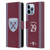 West Ham United FC 2024/25 Players Home Kit Aaron Wan-Bissaka Leather Book Wallet Case Cover For Apple iPhone 13 Pro Max