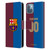 Custom Customised Personalised FC Barcelona 2024/25 Kit Home Leather Book Wallet Case Cover For Apple iPhone 13