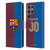 Custom Customised Personalised FC Barcelona 2024/25 Kit Home Leather Book Wallet Case Cover For Samsung Galaxy S24 Ultra 5G