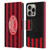 AC Milan 2025/26 Crest Kit Home Leather Book Wallet Case Cover For Apple iPhone 16 Pro