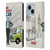 Mr. Bean London Art With Car Leather Book Wallet Case Cover For Apple iPhone 14 Plus