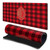 AC Milan Crest Logo Tartan Gaming Office Desk PC Keyboard Mouse Mat Pad 23.62 x 11.81 x 0.12 inches (600 x 300 mm) - L