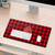 AC Milan Crest Logo Tartan Gaming Office Desk PC Keyboard Mouse Mat Pad 23.62 x 11.81 x 0.12 inches (600 x 300 mm) - L