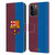 FC Barcelona 2024/25 Crest Kit Home Leather Book Wallet Case Cover For Apple iPhone 15 Pro Max