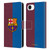 FC Barcelona 2024/25 Crest Kit Home Leather Book Wallet Case Cover For Apple iPhone 16e