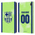 Custom Customised Personalised FC Barcelona 2024/25 Kit Third Leather Book Wallet Case Cover For Amazon Fire 7 2022