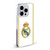 Real Madrid CF Badge White Soft Gel Case for Apple iPhone 15 & MagSafe