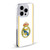 Real Madrid CF Badge White Soft Gel Case for Apple iPhone 16 & MagSafe