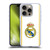 Real Madrid CF Badge White Soft Gel Case for Apple iPhone 16 Pro & MagSafe