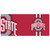 Ohio State University Graphics Stripes Gaming Office Desk PC Keyboard Mouse Mat Pad 37.4 x 15.75 x 0.16 inches (900 x 400 mm) - XL