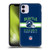 NFL Seattle Seahawks Graphics Helmet Typography Soft Gel Case for Apple iPhone 11