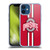 Ohio State University Logo Stripes Soft Gel Case for Apple iPhone 12 Mini & MagSafe