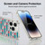 Peanuts Snoopy Boardwalk Airbrush I Love Pattern Soft Gel Case for Apple iPhone 14 Pro & MagSafe