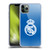 Real Madrid CF Origin Logo Blue Soft Gel Case for Apple iPhone 11 Pro Max