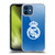 Real Madrid CF Origin Logo Blue Soft Gel Case for Apple iPhone 12 / iPhone 12 Pro