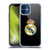 Real Madrid CF Origin Plain Logo Black Soft Gel Case for Apple iPhone 12 Mini