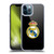 Real Madrid CF Origin Plain Logo Black Soft Gel Case for Apple iPhone 12 Pro Max