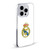 Real Madrid CF Origin Plain Logo White Soft Gel Case for Apple iPhone 14 Pro Max & MagSafe