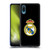 Real Madrid CF Origin Plain Logo Black Soft Gel Case for Samsung Galaxy A02/M02 (2021)
