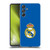 Real Madrid CF Origin Plain Logo Blue Soft Gel Case for Samsung Galaxy M55 5G