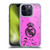 Real Madrid CF Urban Pink Soft Gel Case for Apple iPhone 14 Pro